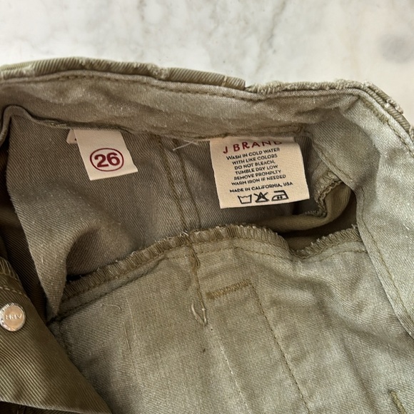 J Brand “Santa Cruz” 100% Cotton Military Style Pants Size 26 - Picture 6 of 8